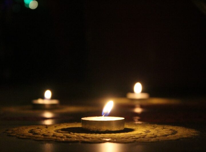 Photo Candlelight meditation