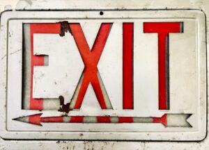 Photo exit strategy